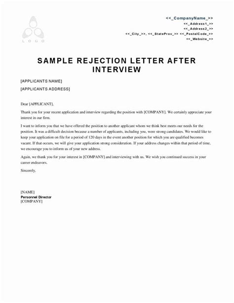 Rejection Letter For Internship Ella Mitchell