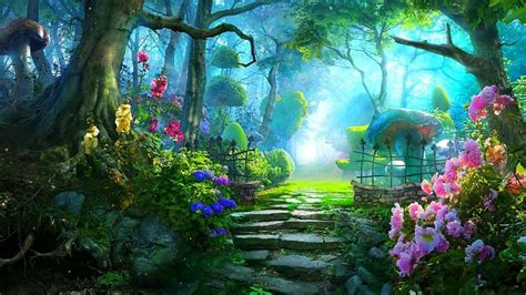 47 Fairy Garden Ideas Enchanted Forest Wonderland Fundo De Fantasia