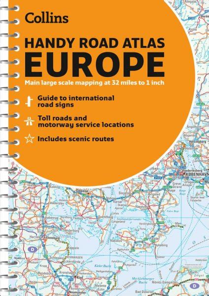 Handy Road Atlas Europe A5 Spiral Harpercollins
