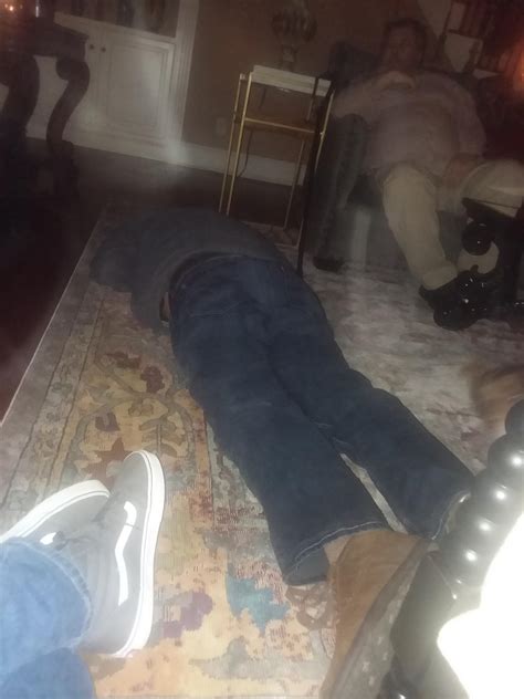 My Uncle Passed Out On His Floor From Drinking His Christmas Eve Wine And Im Chokinglord