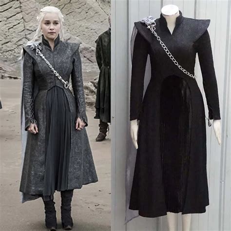 Hot Game Of Thrones Season 7 Daenerys Targaryen Cosplay Costume