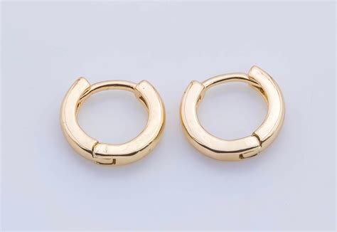 14k Gold Filled Huggie Hoop Earrings Mini Hoops Small Everyday Etsy