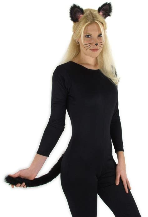 Black Cat Ears And Tail Costume Kit One Size Includes Ears And Tail