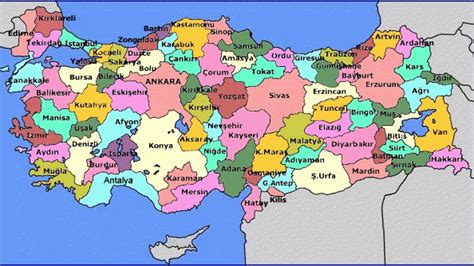 Türkiye Siyasi Haritası Canım Anne Turkey Country Map Turkey Map