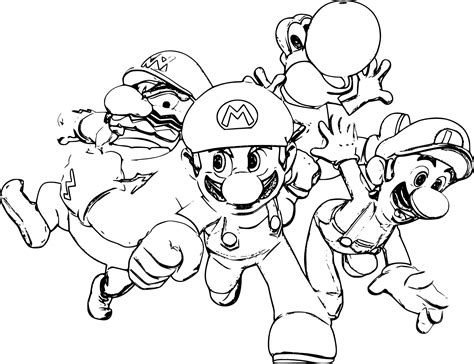 Coloriage Super Mario Bros 136 Jeux Vidéos Coloriages à Imprimer