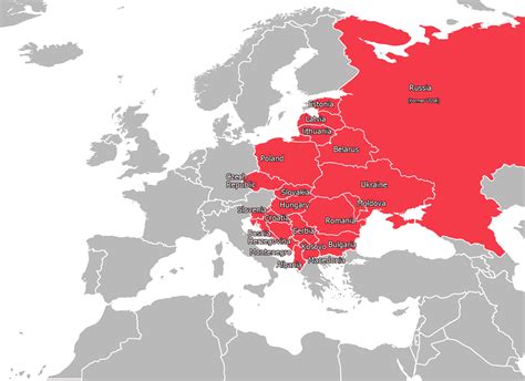 Map of Eastern Europe | Eastern Europe Map | Map of Europe | Europe Map