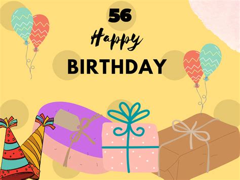 Happy 56th Birthday Card 3 Freeecards
