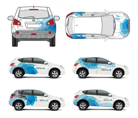 Drivers with access to a network of charge. Better Place Car Wrap | Plotagem de carros, Carros adesivados