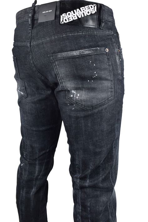 Retrouvez sur la halle toutes les informations de l'article jeans regular effet délavé homme noir. Jean de luxe homme - Cool Guy Jean Dsquared2 noir délavé
