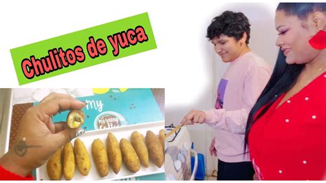 Cocinando Con Mi Hijo La Receta Chulitos De Yuca Relleno De Carne Estilo Dominicano Youtube