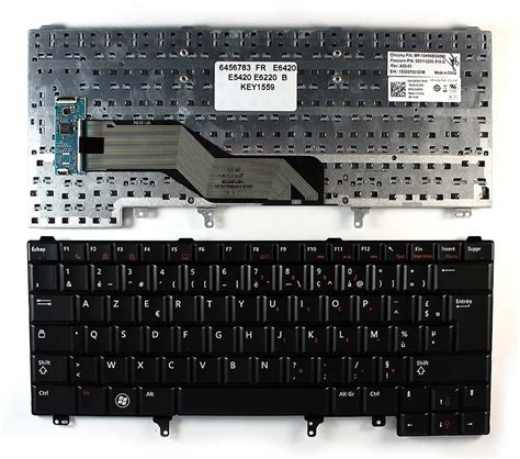 Dell Latitude E6430 Black French Layout Replacement Laptop Keyboard