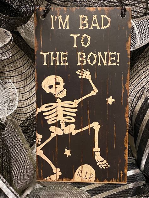 Skeleton Bad To The Bone Etsy
