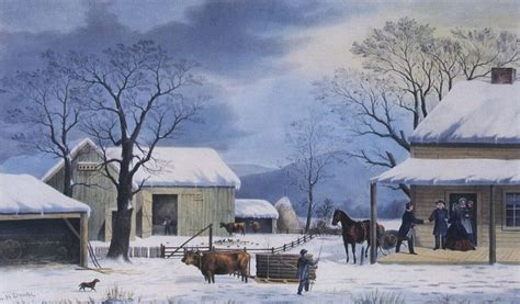 Currier And Ives Home To Thanksgiving 1867 Currier And Ives