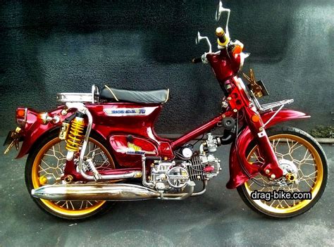 40 Foto Gambar Modifikasi Honda C70 Kontes, Airbrush, Klasik Keren