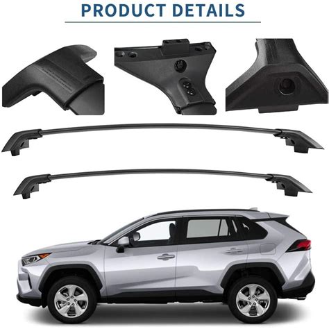 Yitamotor® Roof Rack For 2019 2022 Toyota Rav4 Aluminum Crossbars Roo