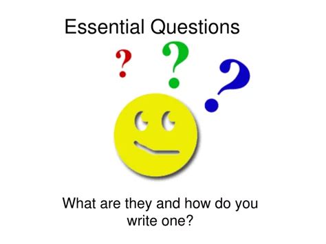 Ppt Essential Questions Jumpstart Powerpoint Presentation Free
