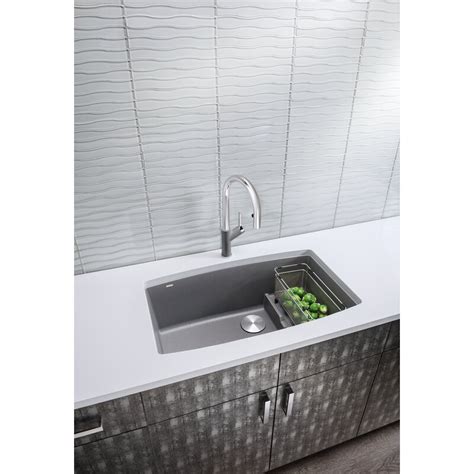 Durable, long lasting & on sale! Blanco Performa Cascade Silgranit® 32" L x 20" W ...
