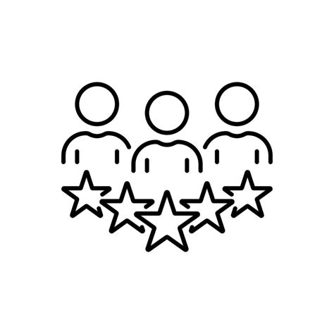 Experience Qualification Team Line Icon Satisfaction User Customer