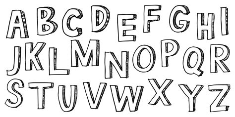 Premium Vector Hand Drawn Doodle Font Set Of Sketch Alphabet Hand