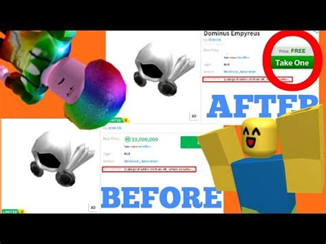 Once redeemed, these roblox toy codes give you one free virtual item per code. Roblox Dominus Toy Code Id 2019 - Apk Free Robux Hack ...