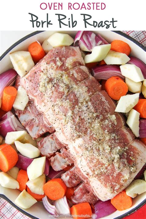 Using a very sharp knife (or a clean stanley knife) score the skin all over, taking care not to cut through to the meat (you can ask your butcher to do this. This One Pot Oven Roasted Bone In Pork Rib Roast with Vegetables is a delicious and healthy meal ...