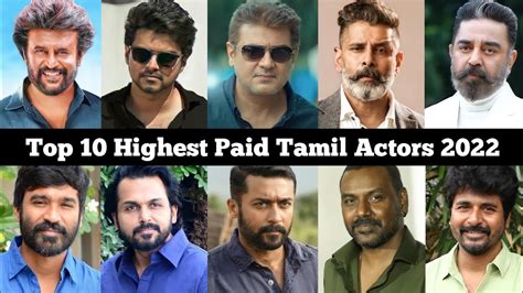 Top 10 Highest Paid Tamil Actors In 2022 Vijay Ajith Kumar