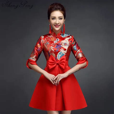 Chinese Oriental Dresses Chinese Traditional Dress Cheongsam Chinese Style Dress Qipao Short