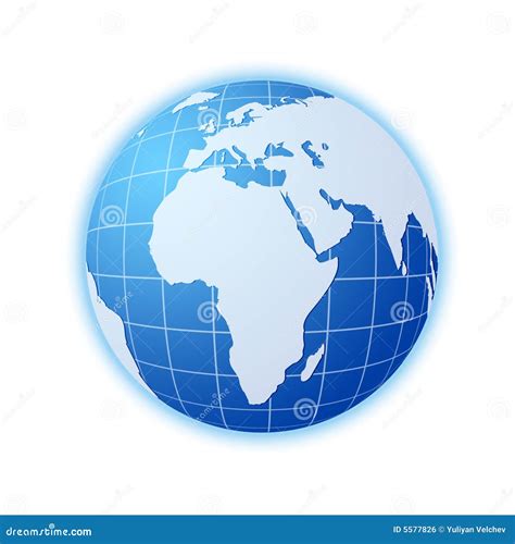 Blue World Globe Royalty Free Stock Image Image 5577826