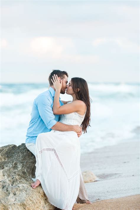 Stunning Engagement Pictures At The Beach In St Augustine Fl Sexy And Romantic Engagement