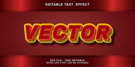Premium Vector Text Effect Editable Vector