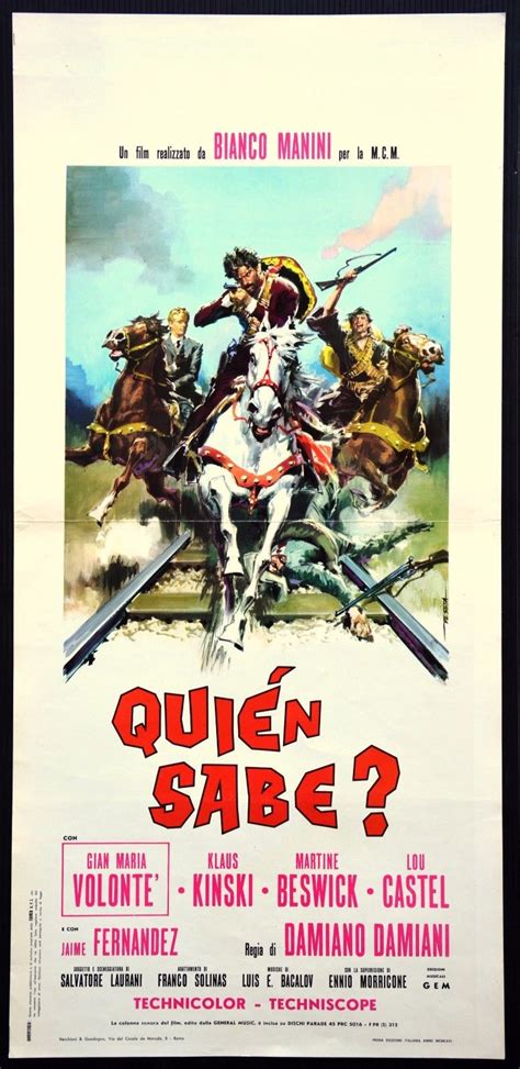 Movie Covers A Bullet For The General Quién Sabe By Damiano Damiani