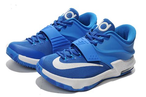 The nike kd vi increased to $130 at the base level and the kd7 went up to $150 and the kd13 sells for $160. Cheap Nike Kevin Durant 7 Blue White Shoes Online Sale