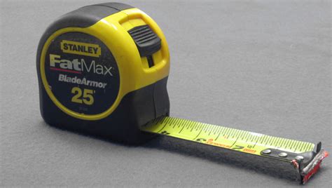 Measuring tape is thin and flexible; Quick Tip: Make a Tape Measure Easier to Read and Safer on Set | The Black and Blue