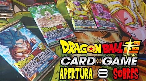 The official account of bandai's dragon ball super card game. DRAGON BALL SUPER CARD GAME | APERTURA 8 SOBRES - YouTube