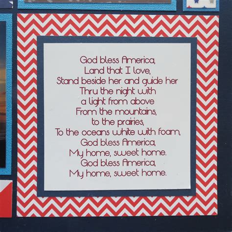 Patriotic Pages - Mosaic Moments Photo Collage System Land of the free and the home of the brave.