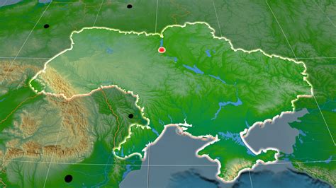 Ukraine Physical Map Of Relief