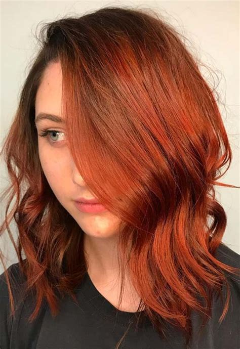 20 Breathtaking Hot Copper Hair Color Ideas For 2019
