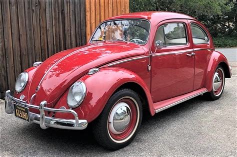Pink Volkswagen Beetle Vintage