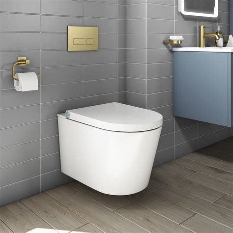 Wall Hung Bidet Toilet Combo Built In Dryer And Spray Purificare Best