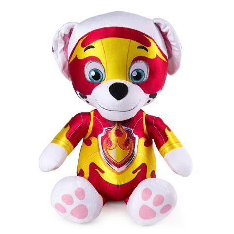Paw Patrol 24 Mighty Pups Jumbo Marshall Plush For Ages 3 And Up