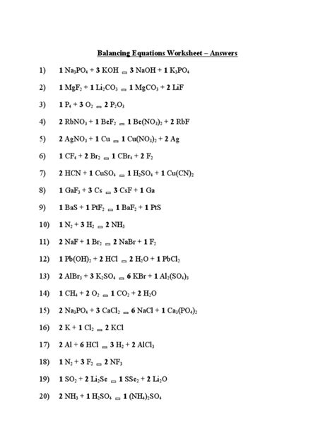 Ph And Poh Worksheet Answer Key Instructional Fair → Waltery Learning