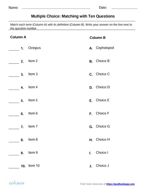 Multiple Choice Quiz Template Printable Printable Templates