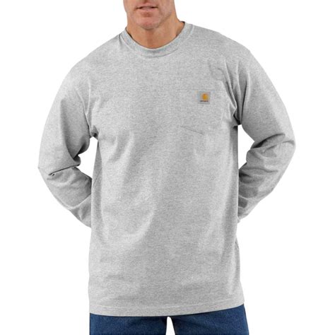Carhartt Loose Fit Heavy Weight Long Sleeve Pocket T Shirt K126 Work N Wear