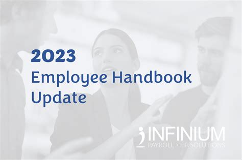 2023 Employee Handbook Update Infinium Hr