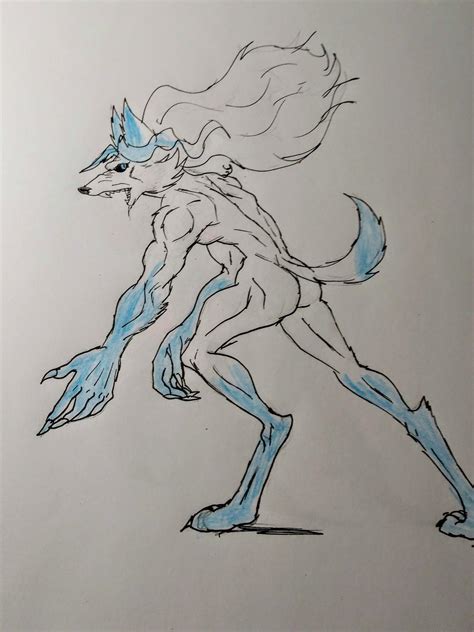 Snow Werewolf By Crimsonraveparty On Deviantart