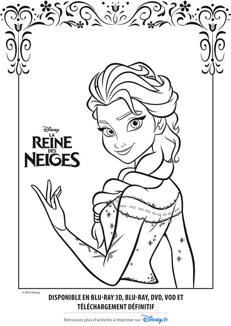 dessins de coloriage reine des neiges à imprimer sur LaGuerche com Page