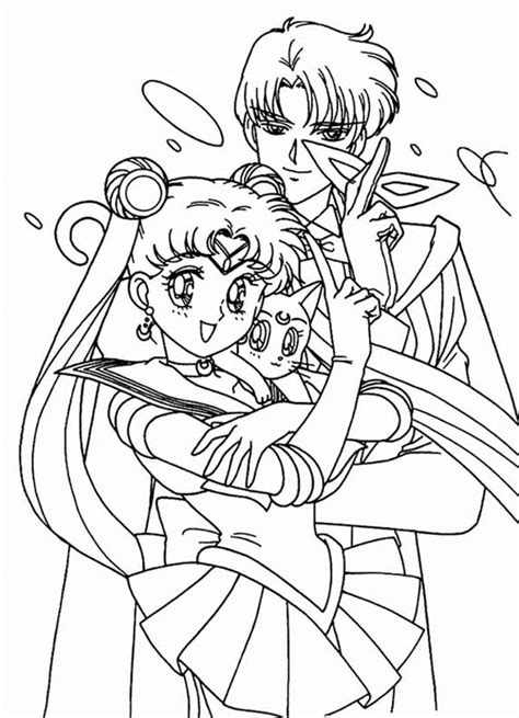 High quality free printable coloring, drawing, painting pages here for boys, girls, children. Sailor Moon Luna Coloring Pages - Coloring Home
