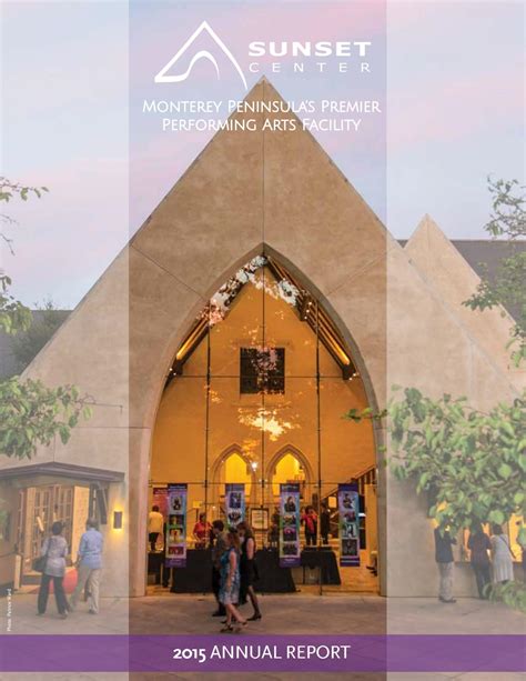 Sunset Cultural Center Inc 2015 Annual Report By Sunset Cultural