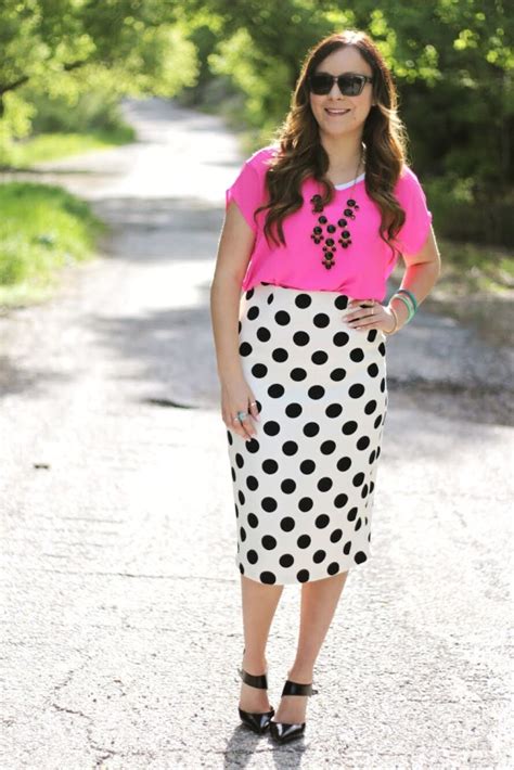 Polka Dot Skirt Featuring Dainty Jewells Modest Style A Modest