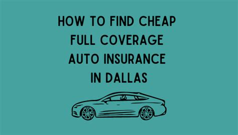 Back to states back to cities. How To Find Cheap Full Coverage Auto Insurance In Dallas, Texas